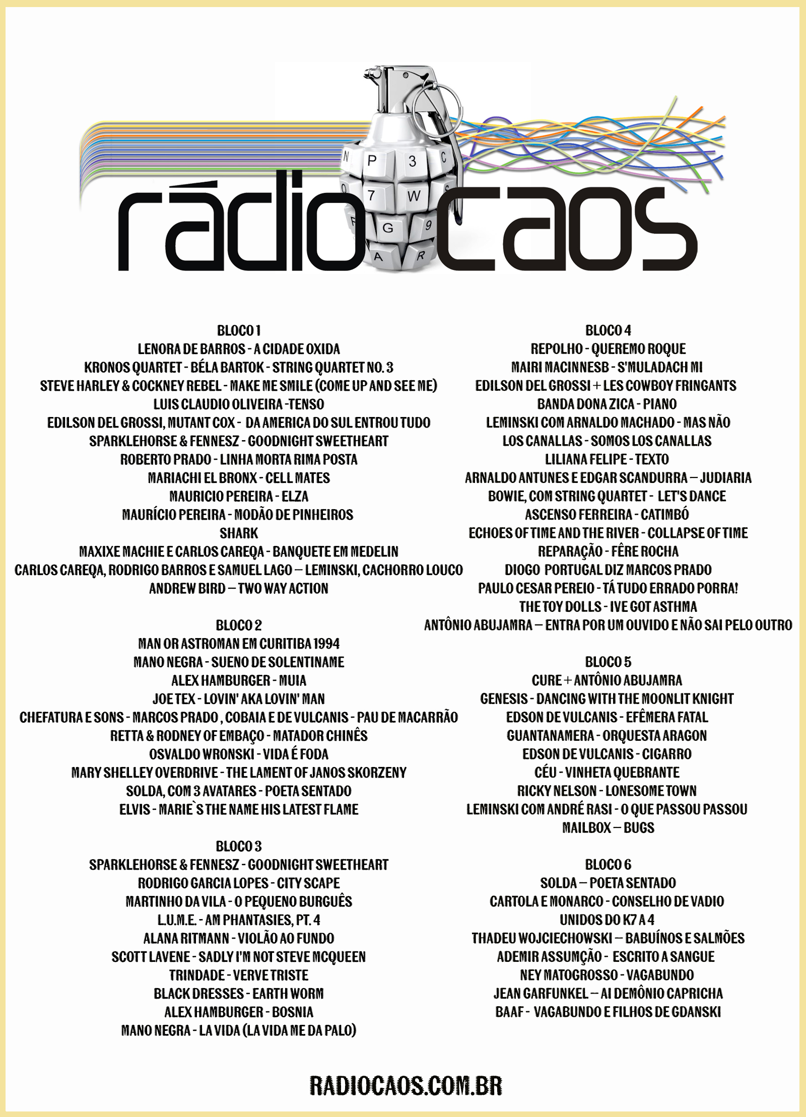 Radiocaos Explosão de Palavras